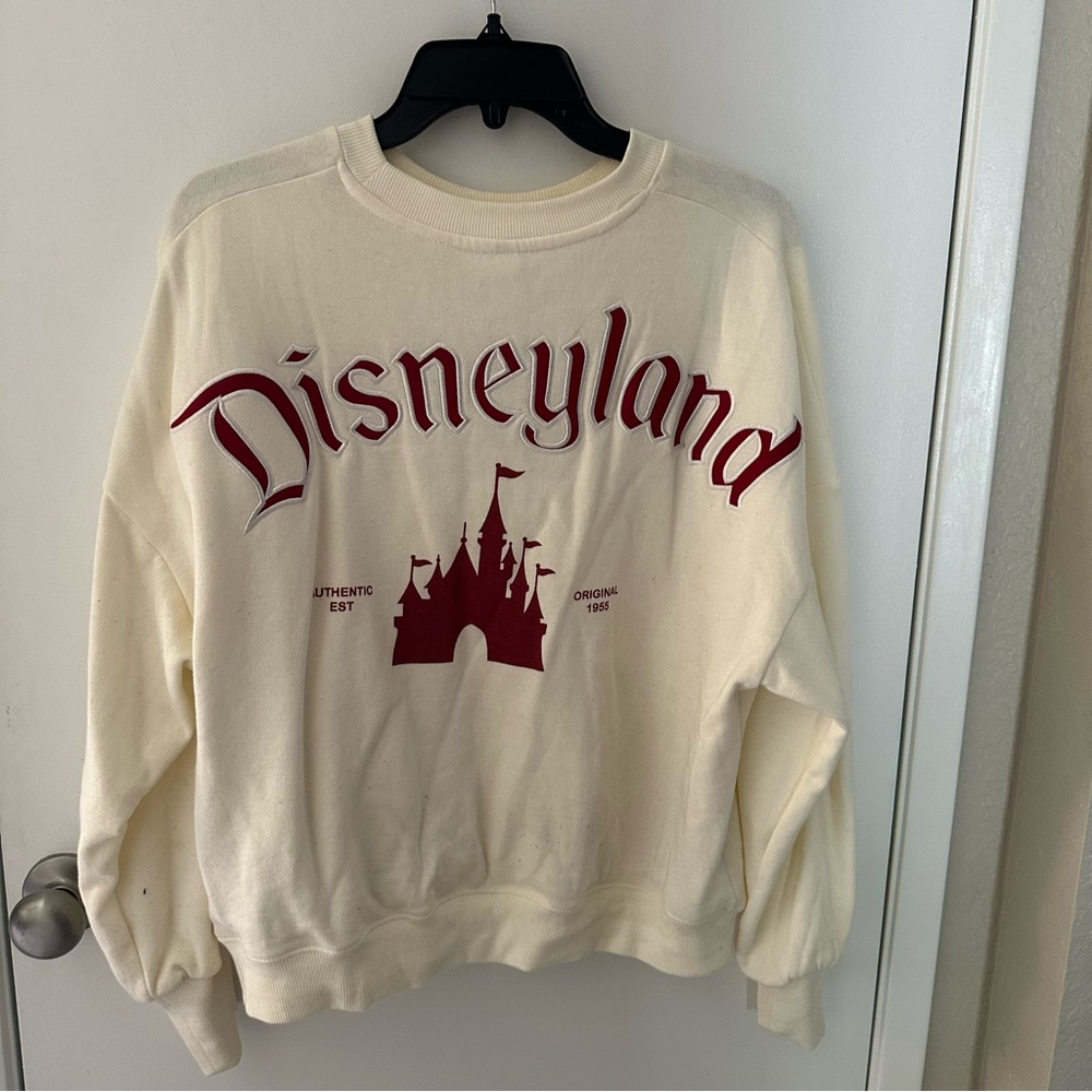 Disneyland Cream and White Pullover